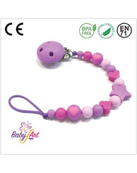 BABYJART CATENELLA PORTACIUCCIO SENZA NOME PERSONALIZATA, CIUCCIO GANCIO MAM