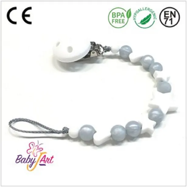 PACIFIER CHAIN BABYJART WITH NAME