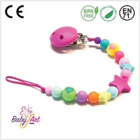 PACIFIER CHAIN BABYJART WITH NAME