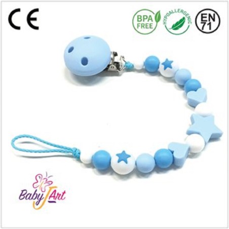 PACIFIER CHAIN BABYJART WITH NAME