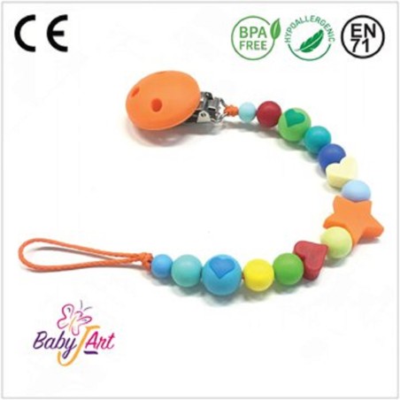 PACIFIER CHAIN BABYJART WITH NAME