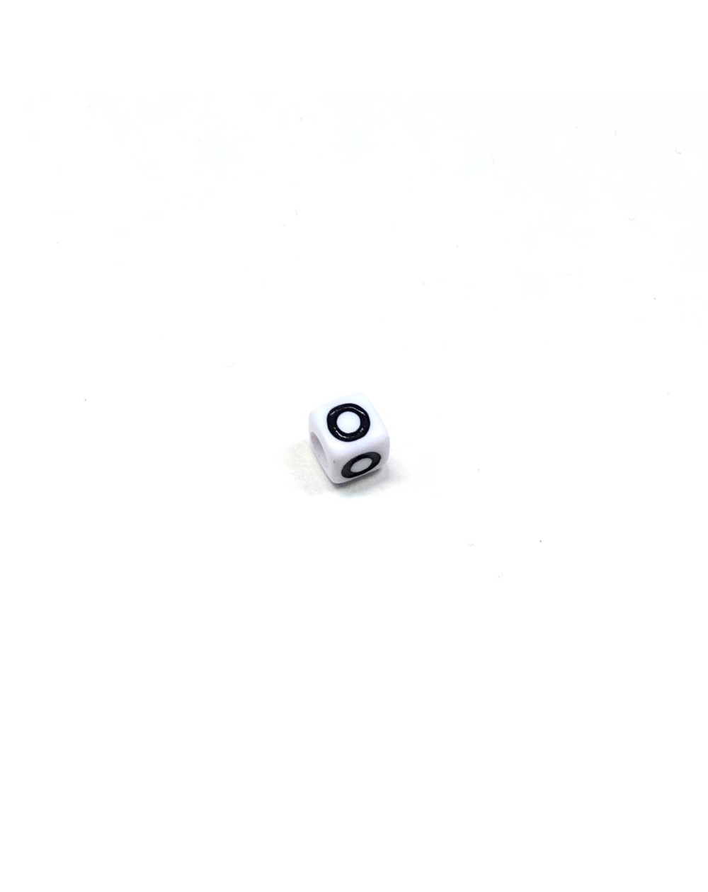 Perlina piatta rotonda 5 mm - lettera dell'alfabeto - K - Argento 925 x1 - Perles & Co