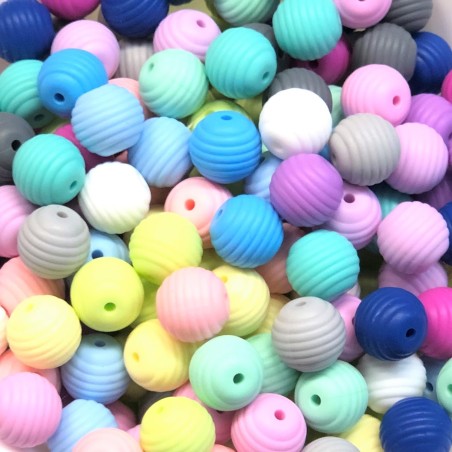 Silicone beads 15mm