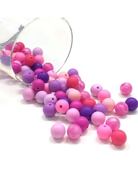 KIT SILICONE BEADS 100 PCS 12mm