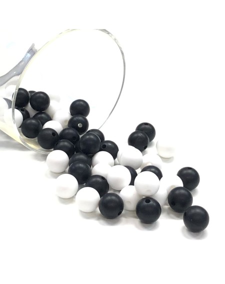 KIT SILICONE BEADS 100 PCS 12mm