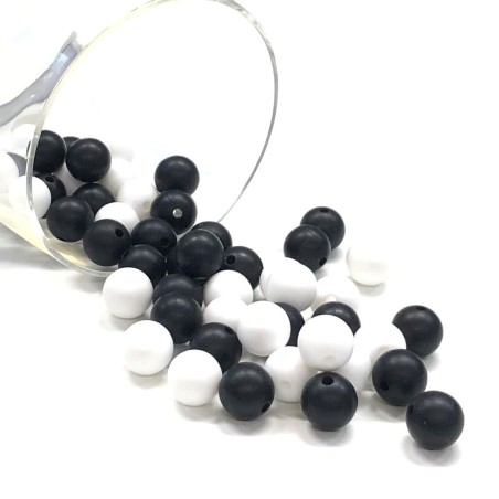 KIT SILICONE BEADS 100 PCS 12mm