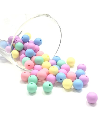 KIT SILICONE BEADS 100 PCS 12mm