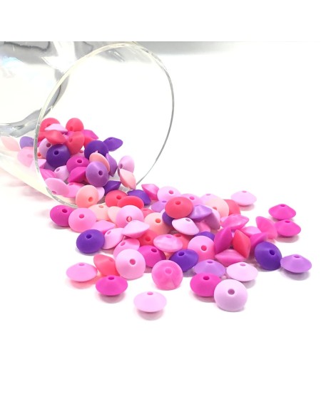 KIT SILICONE LENTIL 100 PCS 12mm