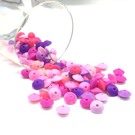 KIT SILICONE LENTIL 100 PCS 12mm