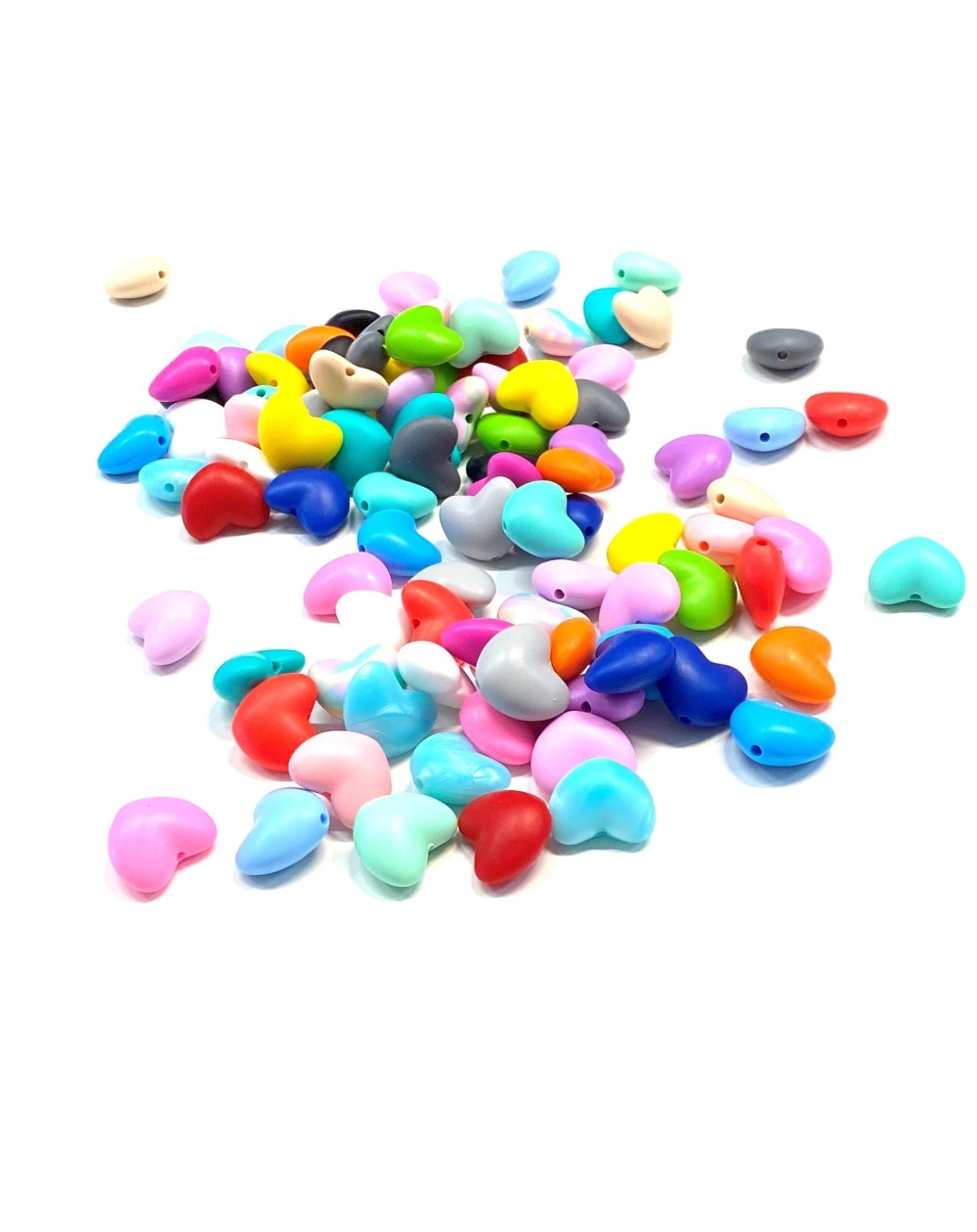 KIT 10 PZ CUORE GRANDE MIX COLOR
