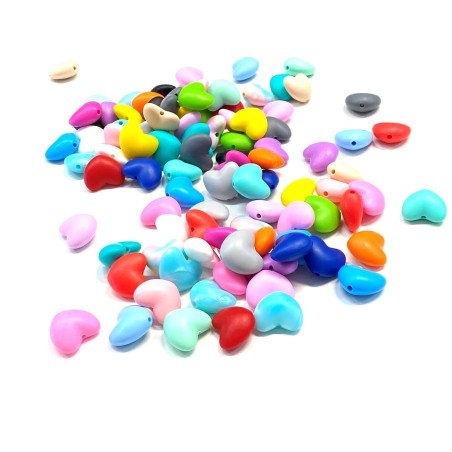 KIT 10 PZ CUORE GRANDE MIX COLOR