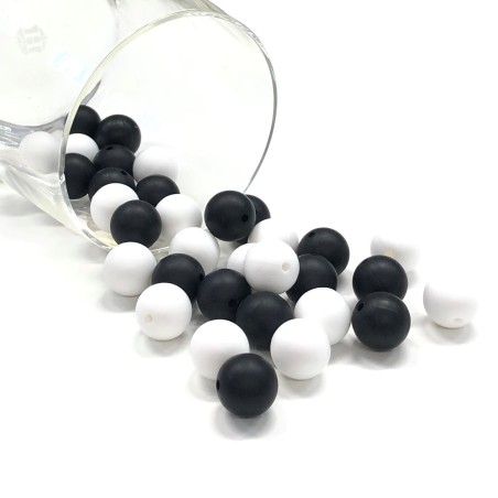 KIT SILICONE BEADS 100 PCS 15mm