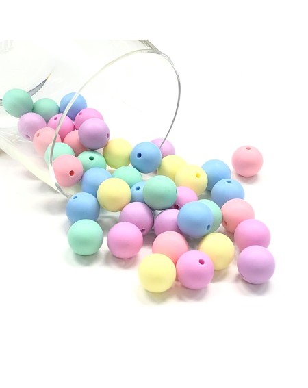 KIT SILICONE BEADS 100 PCS 15mm