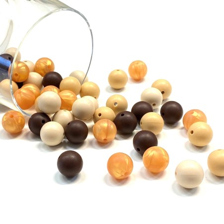 KIT 100 PZ PALLINE SILICONE 15MM