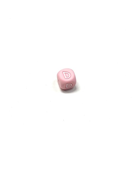 Lettere alfabeto silicone Rosa Pastello 12mm