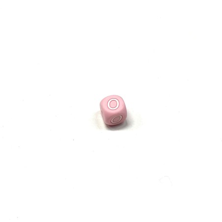 Silikonbuchstabenwürfel Pastellrosa 12mm