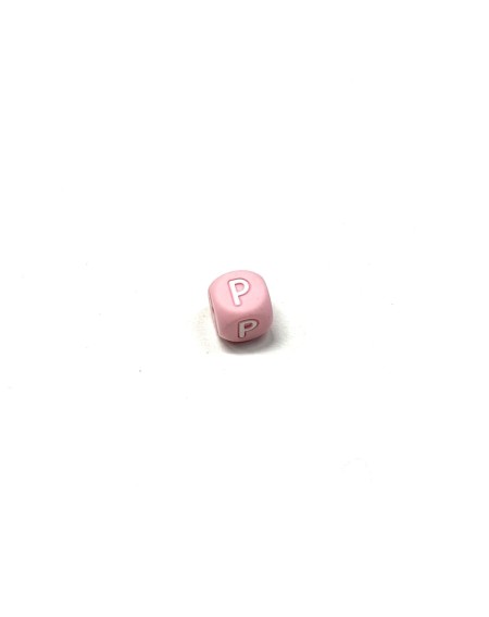 Lettere alfabeto silicone Rosa Pastello 12mm