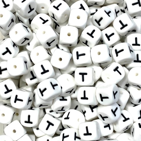 KIT 50 pcs Silicone alphabet letters 12mm