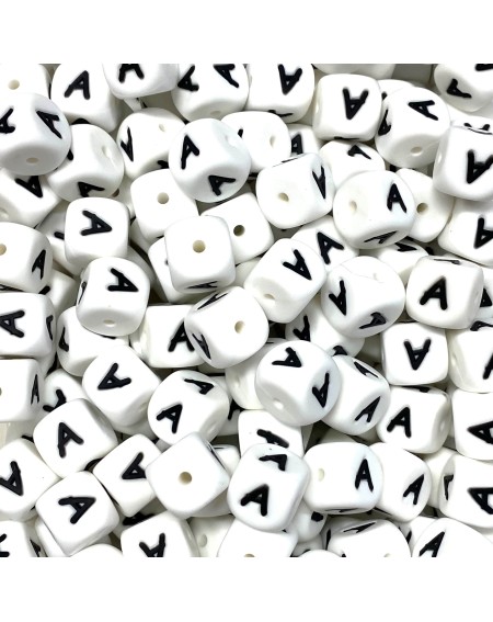 KIT 20 pcs Single silicone letters 10mm