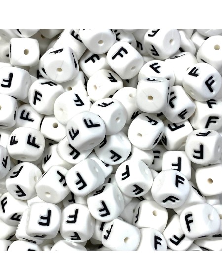 KIT 20 pcs Single silicone letters 10mm