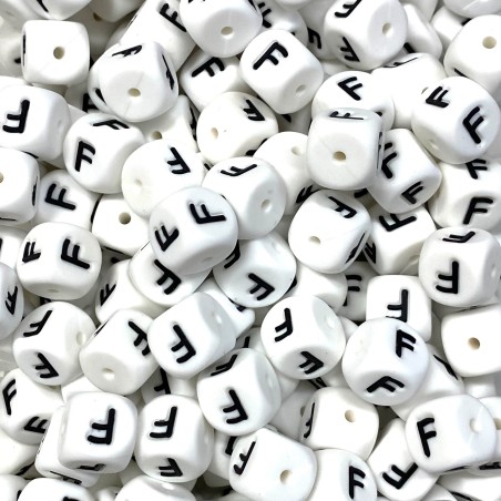 KIT 20 pcs Single silicone letters 10mm