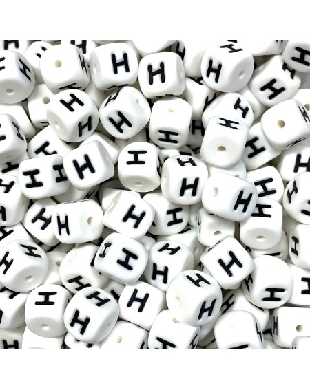 KIT 20 pcs Single silicone letters 10mm