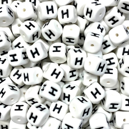 KIT 20 pcs Single silicone letters 10mm