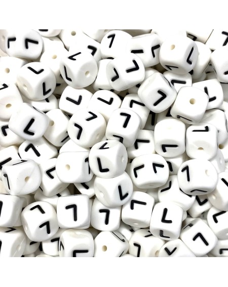 KIT 20 pcs Single silicone letters 10mm