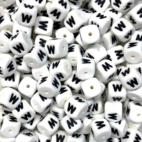 KIT 20 pcs Single silicone letters 10mm