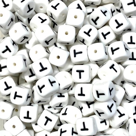 KIT 20 pcs Single silicone letters 10mm