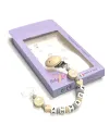Babyjart silicone dummy chain with name, hook / adapter pacifier MAM and CHICCO