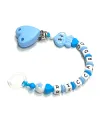 Babyjart silicone dummy chain with name, hook / adapter pacifier MAM and CHICCO