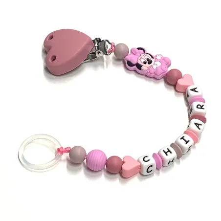 Catenella Portaciuccio Personalizzata Legno E Siliconen Nederland