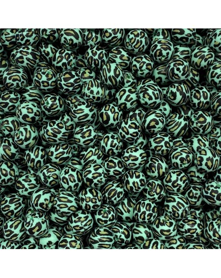 Silicone Maculate beads 15mm Spotted