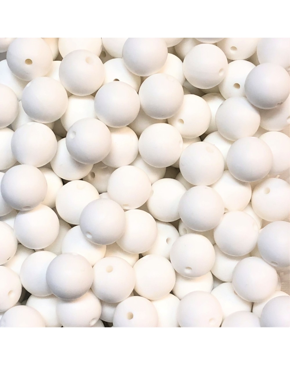 KIT 30 pcs 15mm Silicone Beads