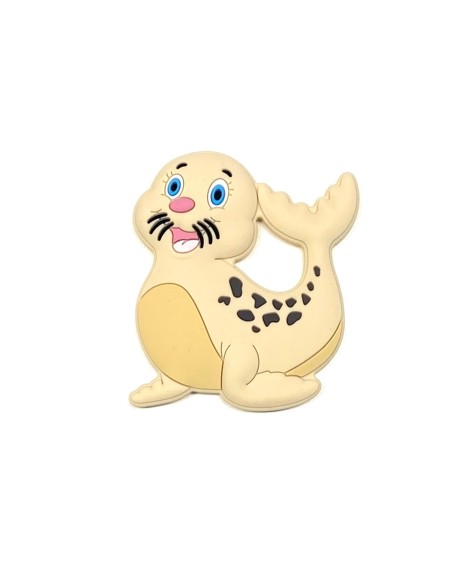 Babyjart Chaîne de tétine PRESTIGE LION en silicone avec nom, crochet /  adaptateur de tétine MAM et CHICCO