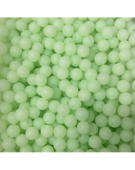 Perles silicone 12mm GLOW IN THE NIGHT