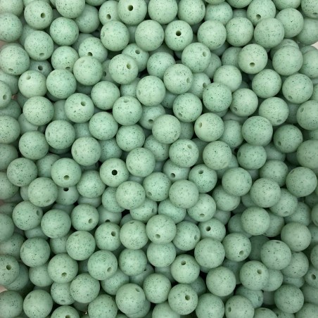 Beads GLITTER silicone 12mm