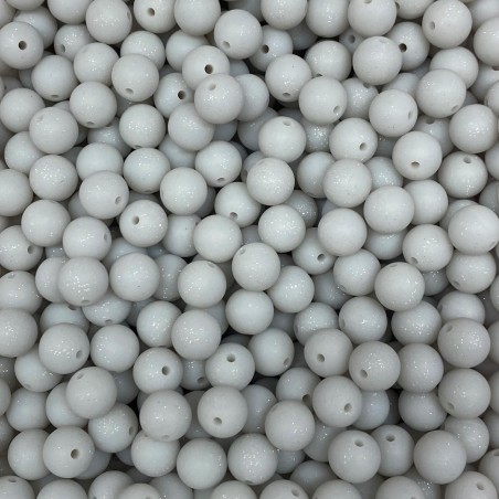 Perlen GLITTER aus Silikon 12mm