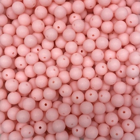 Perles GLITTER en silicone 12mm