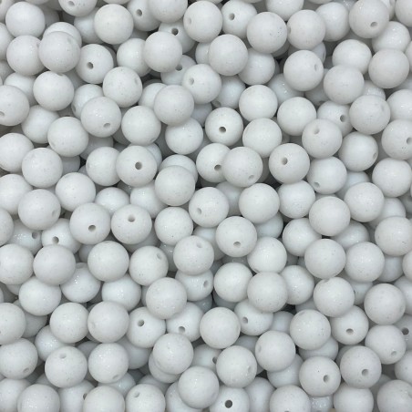 Perles GLITTER en silicone 12mm