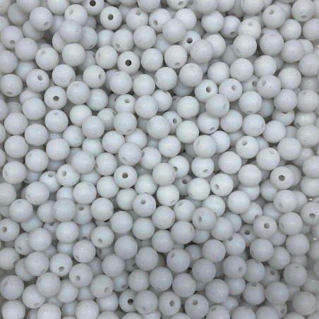 Perles GLITTER en Silicone 09mm