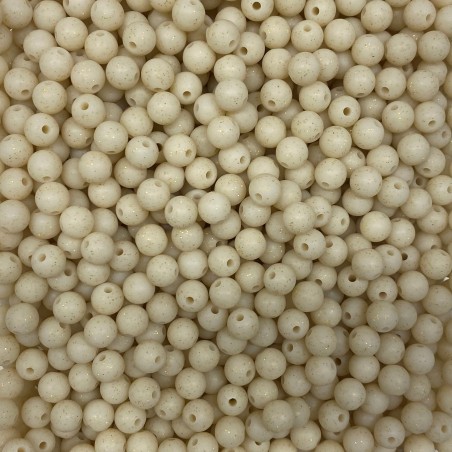 Perles GLITTER en Silicone 09mm