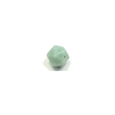 Icosaèdre GLITTER 14mm en Silicone