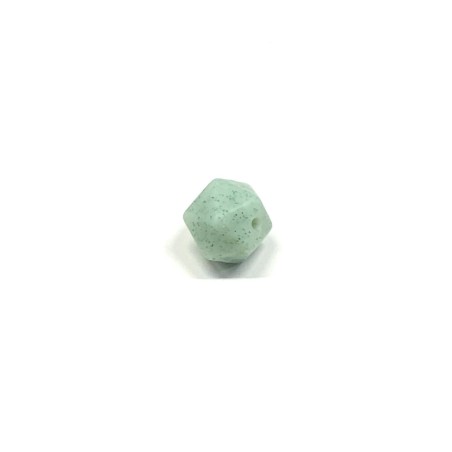 Icosahedron GLITTER 14mm in Silicone