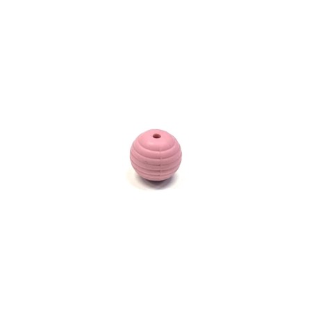Beads STRIPED 15mm Silicone