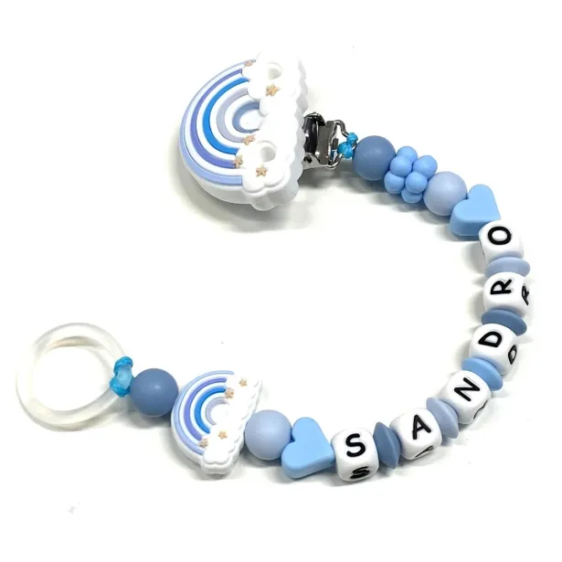 Catenella Portaciuccio in Silicone Personalizzato con Nome | Sicura