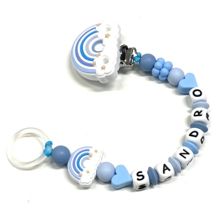 Catenella Portaciuccio in Silicone Personalizzato con Nome | Sicura