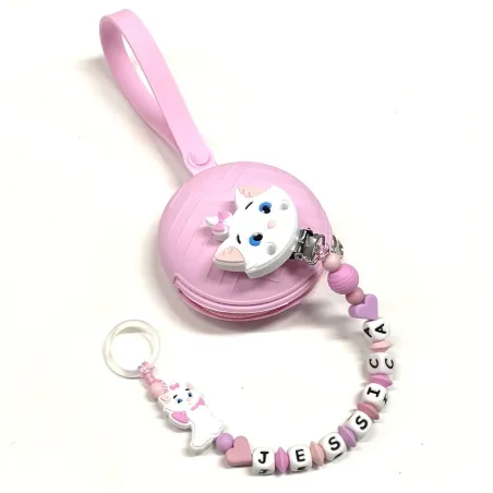 Personalized Silicone Pacifier Clip with Name | Safe
