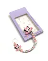Babyjart silicone dummy chain PRESTIGE MINNIE with name, hook / adapter pacifier MAM and CHICCO